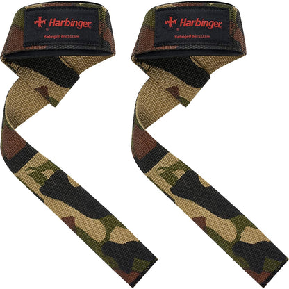 Harbinger Correas Acolchadas NeoTek para Levantamiento de Pesas - Correa de elevación - Camo