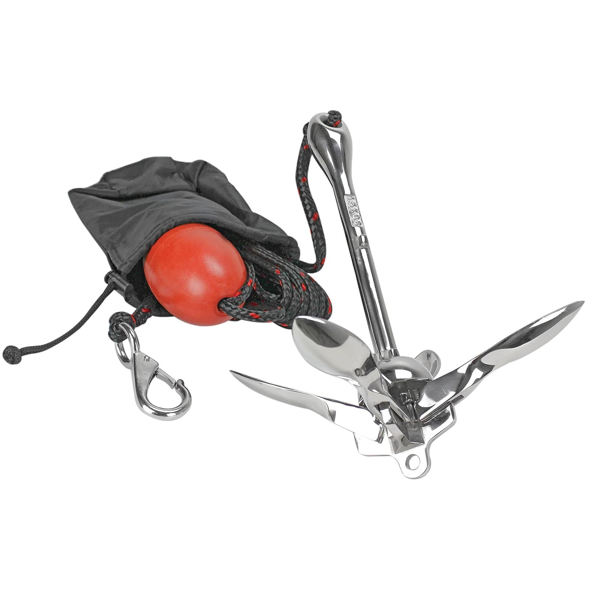 Extreme Max Kit de Ancla de Rezón Completo 3.5 lb, Acero Inoxidable, Plateado, 3006.6702