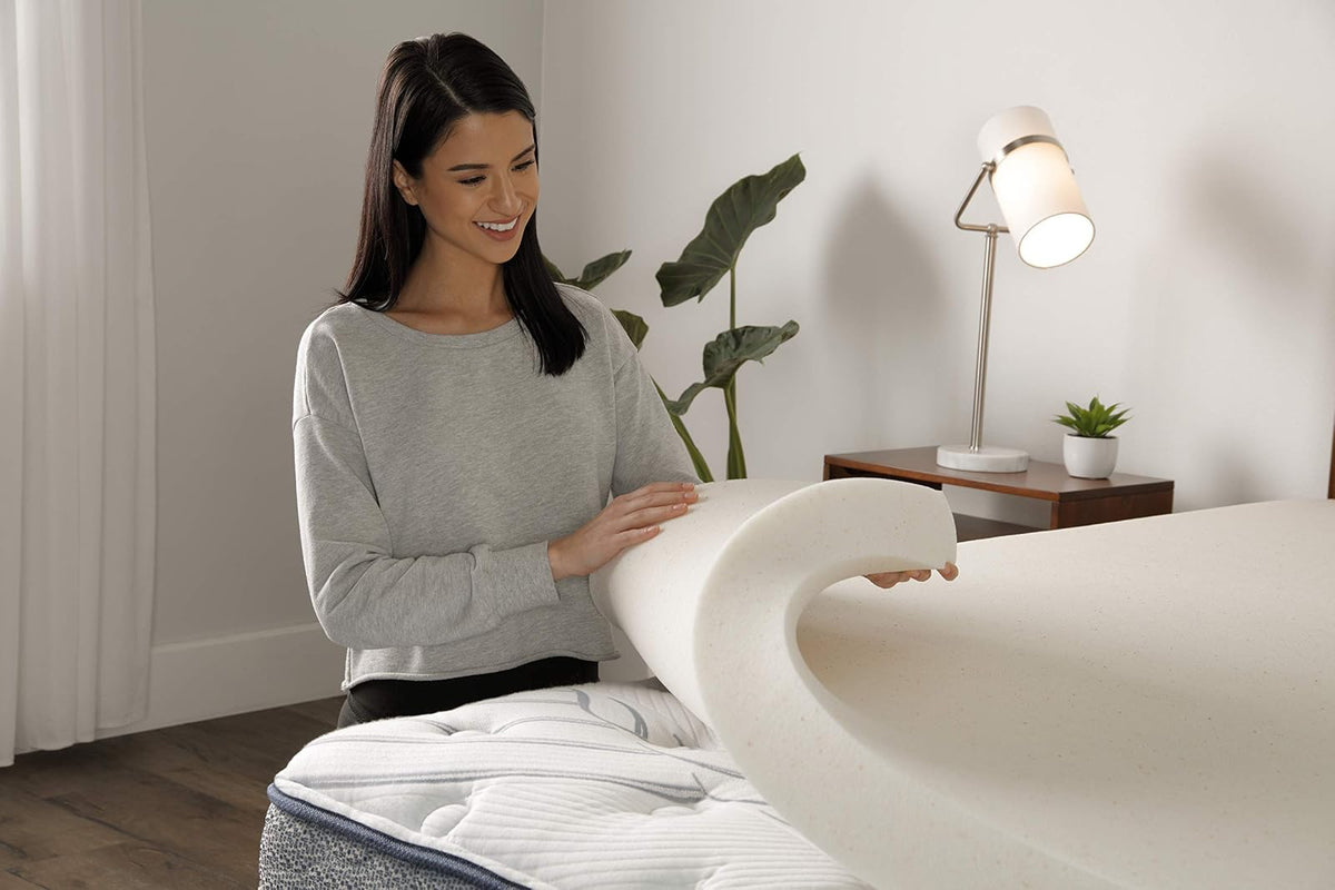 Serta CopperGel - Cubrecolchón de Espuma viscoelástica para aliviar la presión, 3 Pulgadas, tamaño Queen