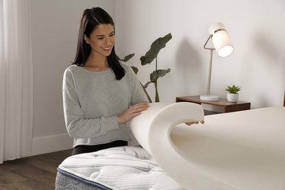 Serta CopperGel - Cubrecolchón de Espuma viscoelástica para aliviar la presión, 3 Pulgadas, tamaño Queen