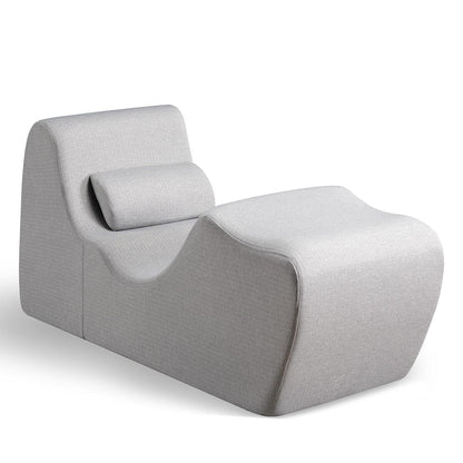 Zinus Lotus Tumbona de Gravedad Cero, Reclinable de Espuma, sin Montaje - Gris claro