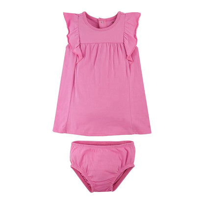 Baby Creysi Vestido Manga Corta con Calzon Bebé Algodón Hipoalergénico Diseños Divertidos
