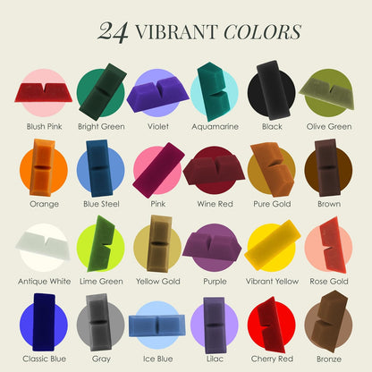Hearth & Harbor Candle Dye 24 colores, no tóxico, bloques de tinte de cera de soja