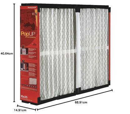 Honeywell POPUP2400 - Filtro de repuesto para Aprilaire, Space-Gard (16 x 27 1/8 pulgadas)
