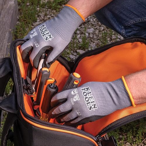 KLEIN TOOLS 60587 | Guantes Nivel De Corte A4 | Talla CH | Agarre Superior | Guantes de trabajo con protección A4 contra cortes y agarre firme para usar herramientas en seco o húmedo.