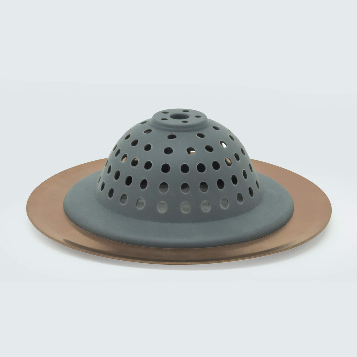 ExcelSteel Colador de cesta de fregadero de silicona, 4.5 pulgadas, cobre