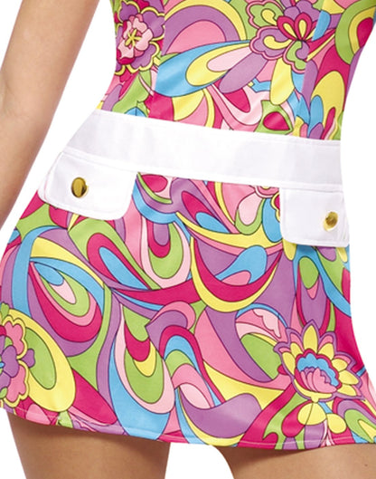 Costume Culture - Disfraz Groovy Chic para mujer, color rosa, tamaño mediano