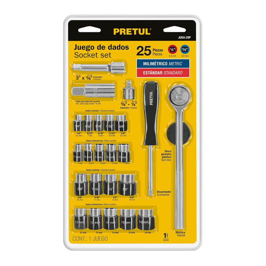 Pretul JUDA-29P, Juego de autoclé de 29 piezas