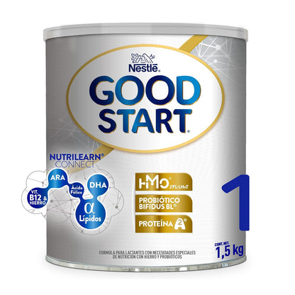 Good Start 1 Fórmula Para Lactantes,Con Hierro, 0 a 6 Meses, Lata de 1.5 kg