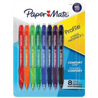 Paper Mate Profile Mech Lápices Mecánicos 0.7mm HB #2 - 8 Unidad (Paquete de 1)