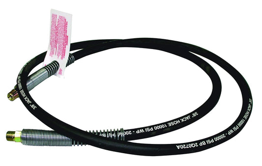 AME INTL Manguera Hidráulica 10,000 PSI, 2.44 m, 3/8 in NPT, Negro, 16100 | 2.44 m, 3/8 in NPT, Negro, 1 unidad