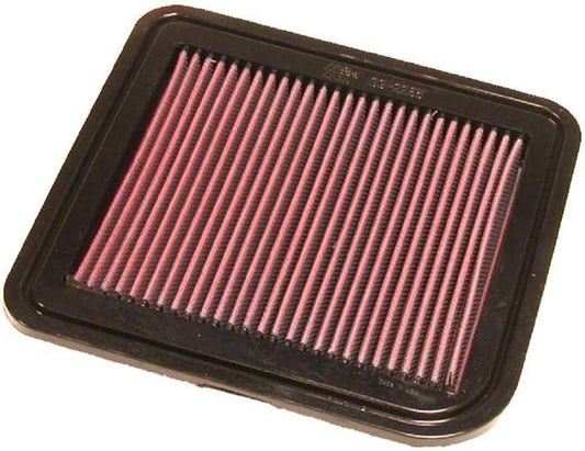 K&N 33-2285 Filtro de Aire de Motor Reutilizable Lavable de Alta Calidad para Mitsubishi Eclipse Endeavor, Rojo Brezo