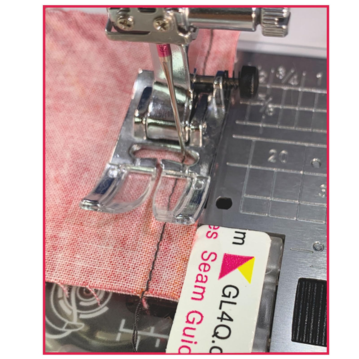 Guidelines4quilting - Paquete de 6 guías de Costura – Pelar y Pegar, calcomanía extraíble Que no Deja residuos Guía de Tela precisa para Costura. Altura Perfecta para Tela de Doble Capa. Se Adapta a