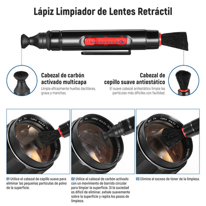 NEEWER Filtro de Densidad Neutra de 67 mm ND2 ND4 ND8 ND16 y Kit de Accesorios para Canon Rebel T5i T4i T3i T2i, EOS 700D 650D 600D 550D 70D 60D 7D DSLR, bolígrafo de Lente, Bolsa de Filtro