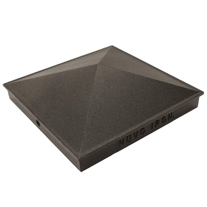 Nuvo Hierro Aluminio Post Pac - Negro, 7.5" x 7.5"