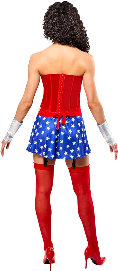 Ruby Slipper Company LLC - Disfraz de corsé de Wonder Woman pequeño