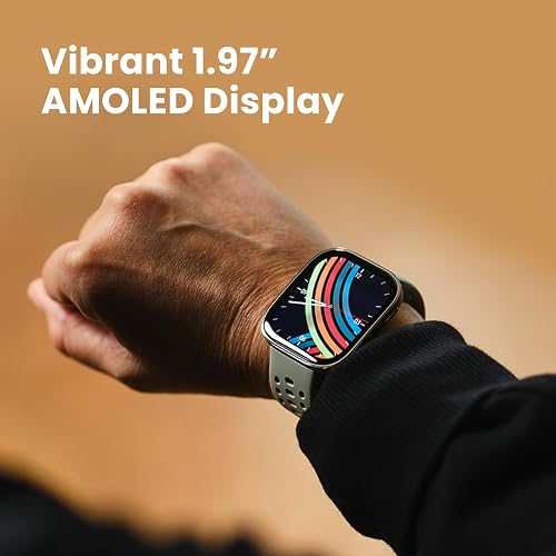 Amazfit Bip 6 Reloj Inteligente de 46 mm, batería de 14 días, visualización AMOLED de 1.9 Pulgadas, GPS y mapas gratuitos, AI, Llamadas y Texto Bluetooth, rastreador de Salud, Fitness y sueño, más de