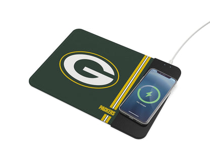 Soar NFL - Alfombrilla de Mouse de Carga inalámbrica, Green Bay Packers