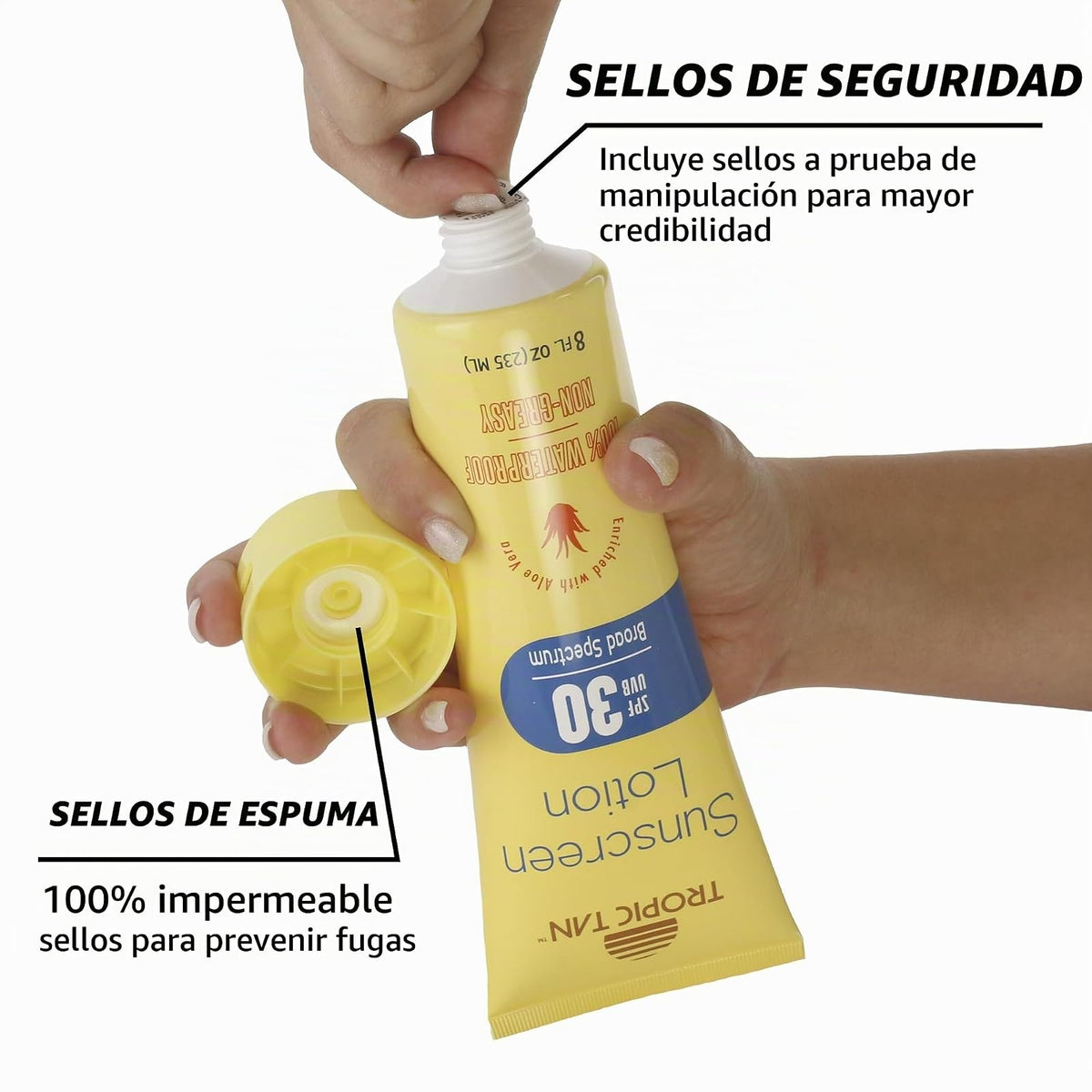 GoPong Botella de alcohol con protector solar oculto, 2 unidades