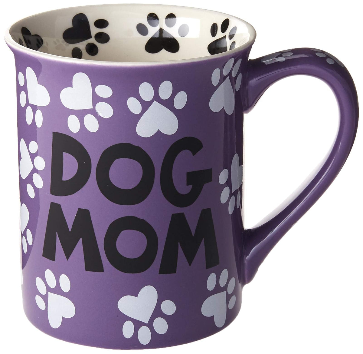 Our Name is Mud Taza de cerámica, 473 ml, Dog Mom, Multicolor, 16 Ounces, 1