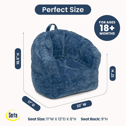 Delta Children - Serta Kids - Silla de felpa para niños, color azul vaquero
