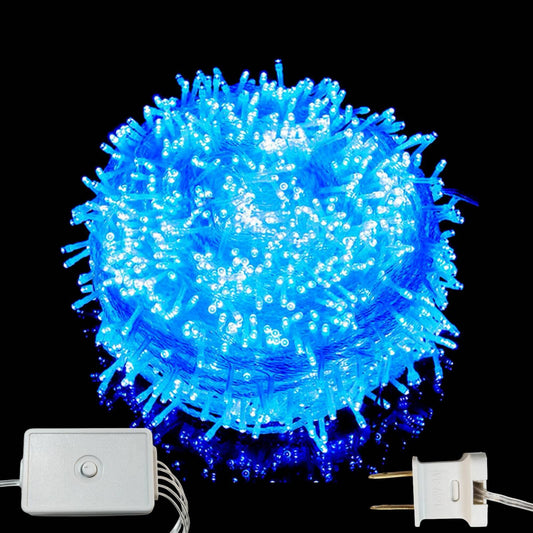Luces Navideñas Series de Luces led - [PWEROAK Luces de Navidad 10M 200LED con 8 modos de iluminación Guirnalda de Luces de Navidad para Navidad/Halloween(10M 200LED Azul)