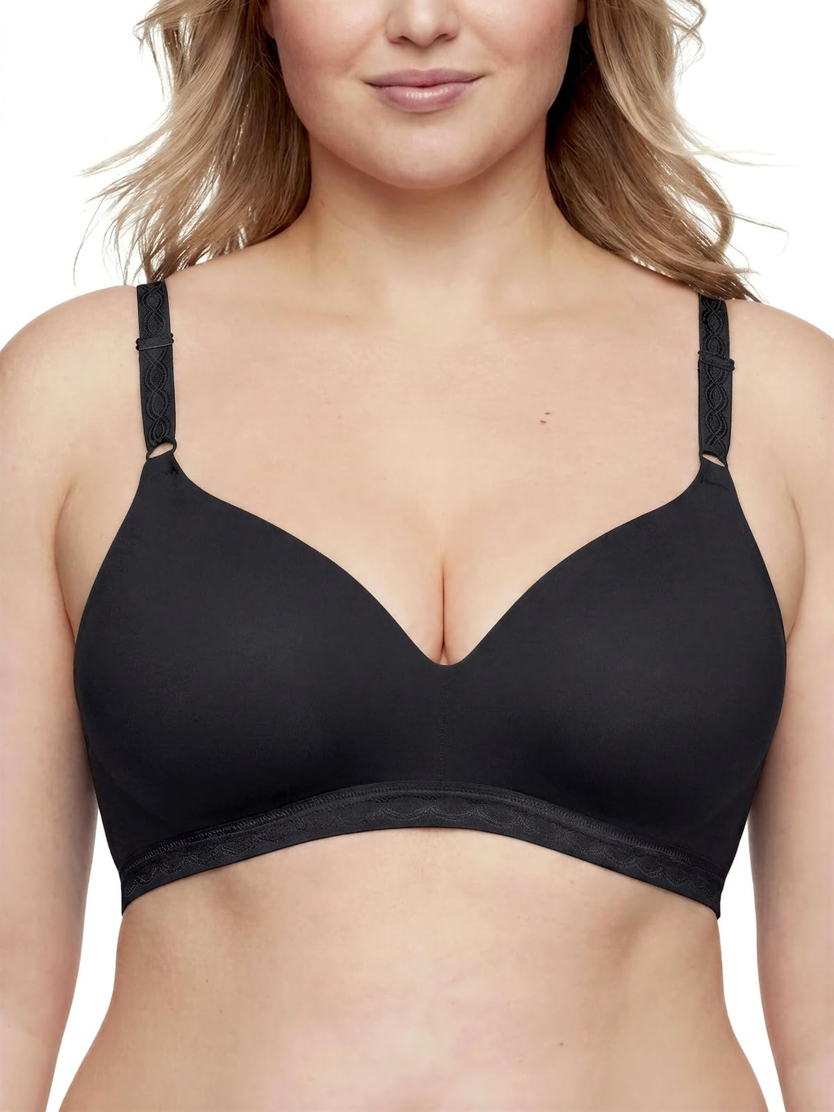 Warner's Cloud 9 Brasier de Contorno sin Varillas para Mujer - 36C - Negro vivo