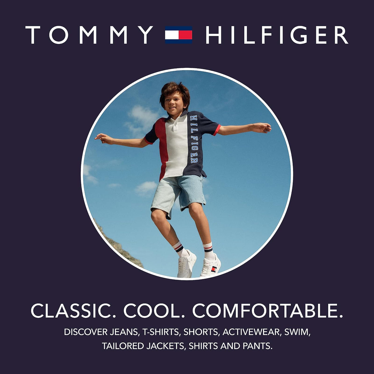 Tommy Hilfiger Long Sleeve Fleece Full Zip Hoodie with Front Pockets Sudadera con Capucha Niños