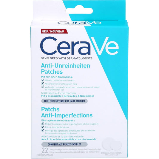 CeraVe Parches Anti Imperfecciones, Transparentes e Invisibles Sobre la Piel