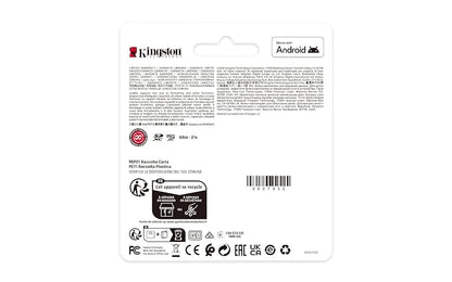 Kingston Tarjeta De Memoria MicroSD, Canvas Select Plus Gen3, Capacidad: 128GB, Clase 10, UHS-I, U1, V10, A1 Lectura: 150MB/s, SKU: SDCS3/128GB