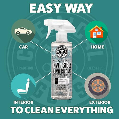 Chemical Guys SPI_993_1602 Limpiador de superficies incoloro e inodoro, seguro para automóviles, camiones, SUV, Jeeps, motocicletas, caravanas y más, 16 fl. oz, paquete de 2