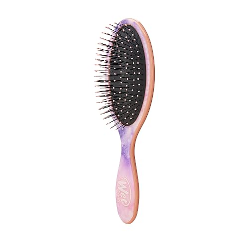 Wet Brush, El Original Detangler, Cepillo Desenredante, Minimiza Dolor y Daños, Desenreda Todo Tipo de Cabello, Cerdas IntelliFlex, Cepilla Fácil y Adiós Nudos, Diseño de Acuarela de Colores