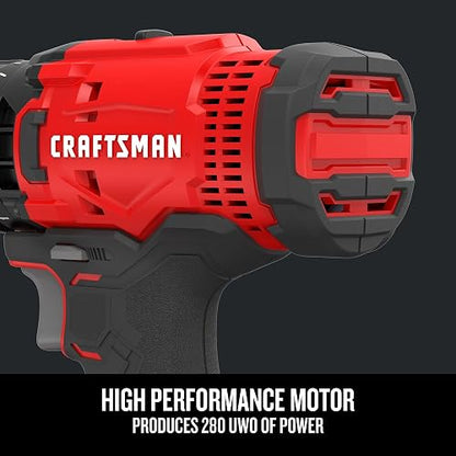 CRAFTSMAN - V20* Kit de taladro/desarmador inalámbrico (CMCD700C1)
