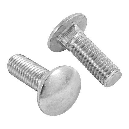 Fiero Tornillo de Carruaje Acabado Galvanizado Bolsa con 60 Piezas - 1 - 2"x1 1 - 2"