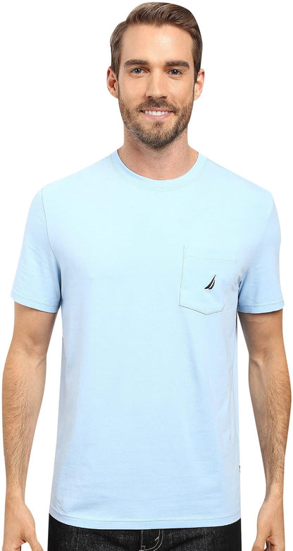 Nautica Playera con Bolsillo para Hombre - XL - Azul (Noon Blue)