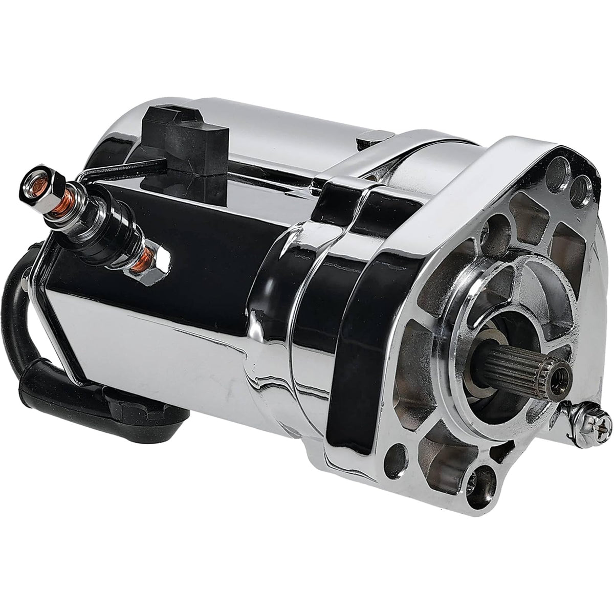 DB Electrical 410-22073 Arrancador Cromado 2.4 KW para Harley Davidson Dyna Fatboy Softail Heritage