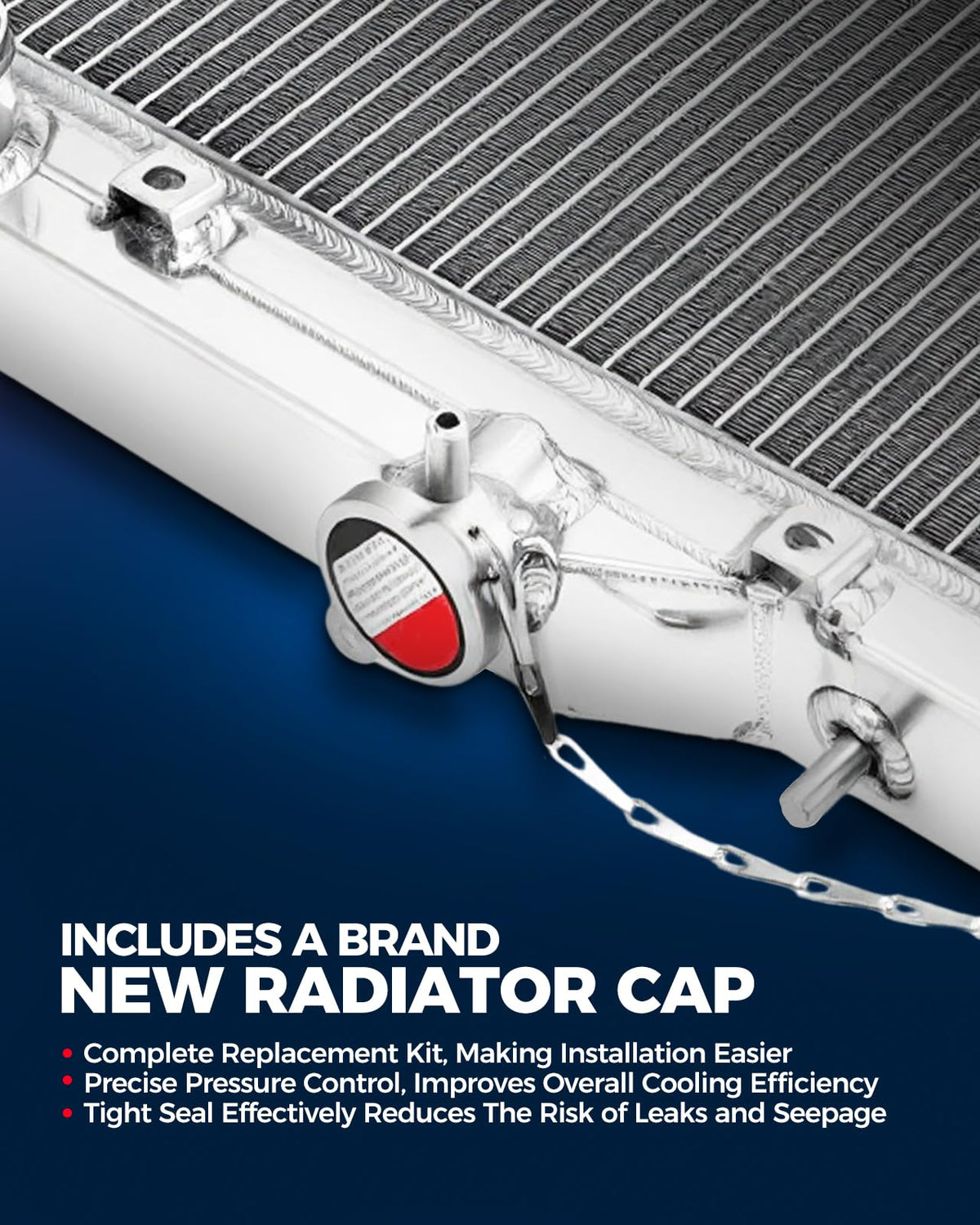 KAX CU2990 Radiador de aluminio completo, compatible con Accord 2.4L 2008-2012