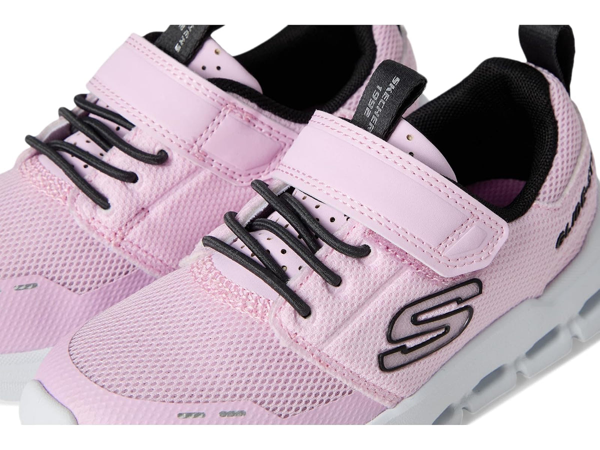 Skechers Glide-Step Flow para niñas | Espuma viscoelástica atlética, deslizante, refrigerada por aire, lavable a máquina, cierre adaptativo