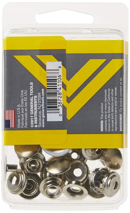 General Tools & Instruments 1265 - Kit de cierre a presión con 6 cierres, Kit de foto, Snap Kit, Multicolor
