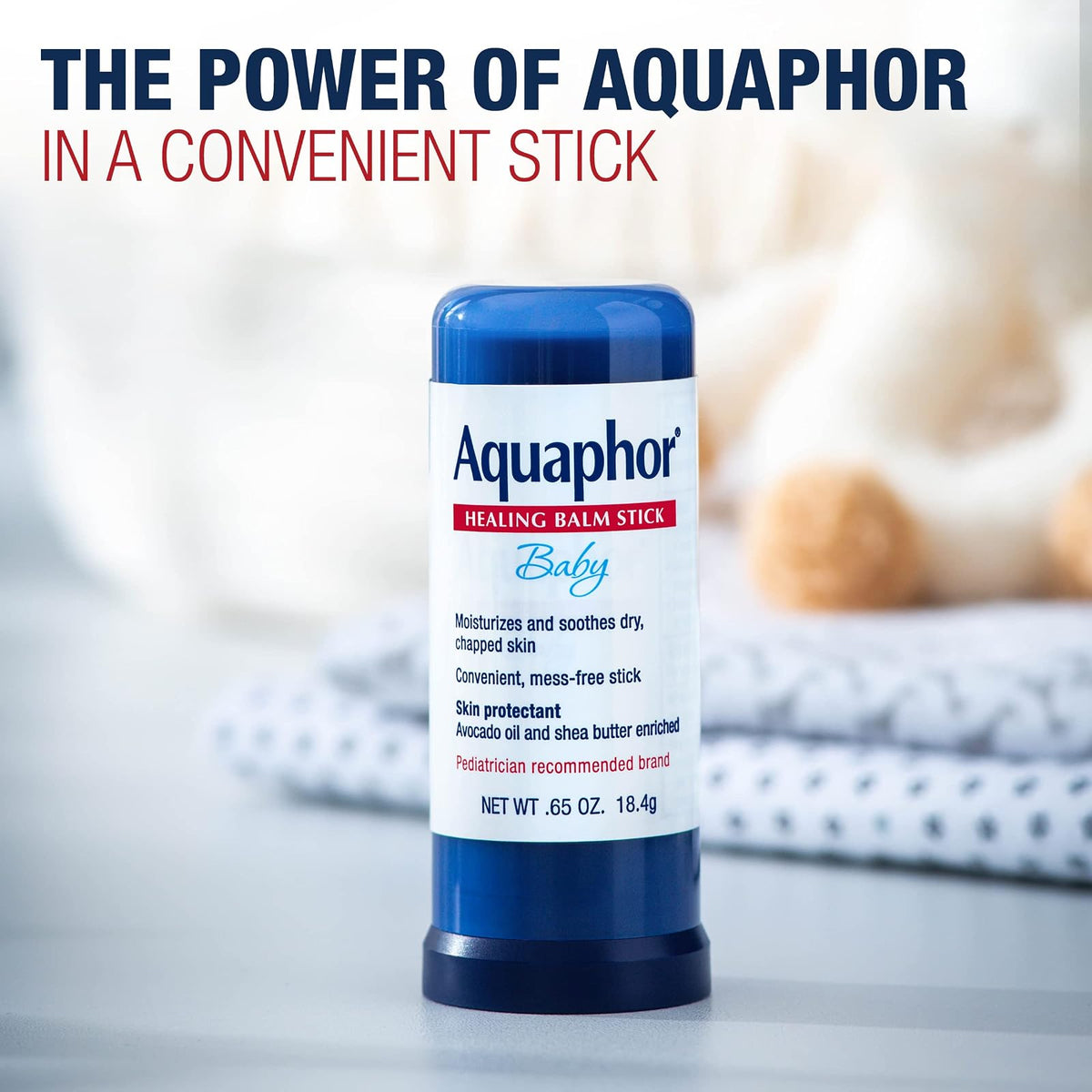 Aquaphor Bálsamo curativo para bebé, barra de 18.4 g