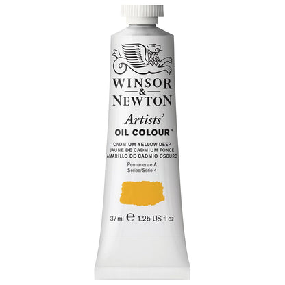 Winsor & Newton Artists' Oil Colour Pintura al Óleo Profesional, 37 ml - 37-ml Tube - Amarillo (Cadmium Yellow Deep)
