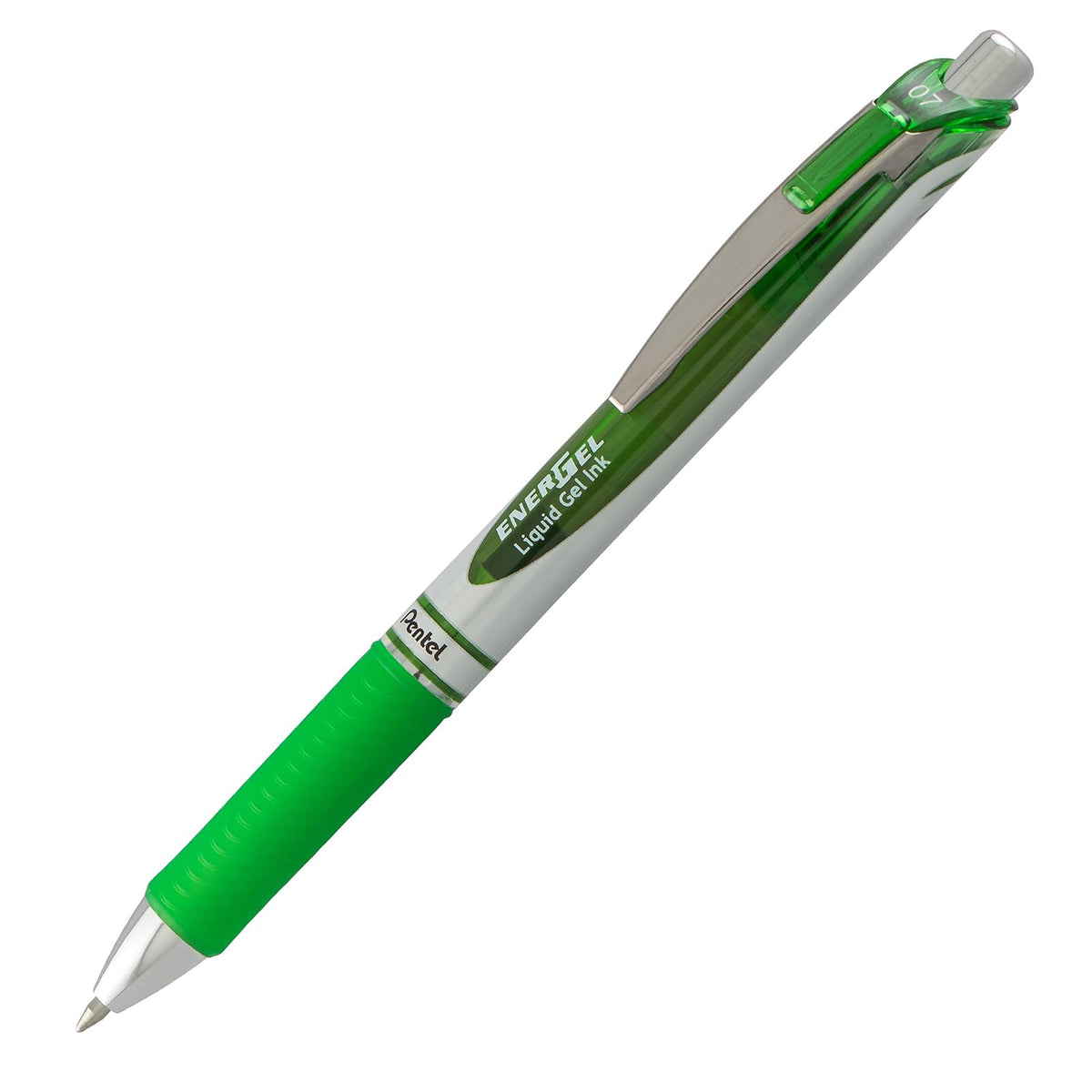 Pentel EnerGel RTX Bolígrafo retráctil de gel líquido, (0.7 mm) línea media, varios colores de tinta (BL77BP12M), paq-10