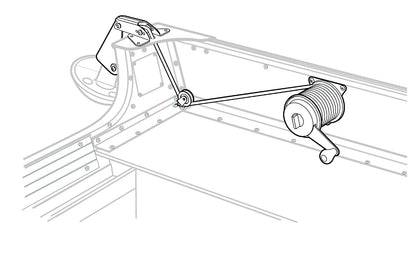 attwood 13710-4 Sistema de elevación de Anclaje, Ancla de elevación y caídas, Acero de Calibre Pesado, Ruedas de Nailon autolubricantes