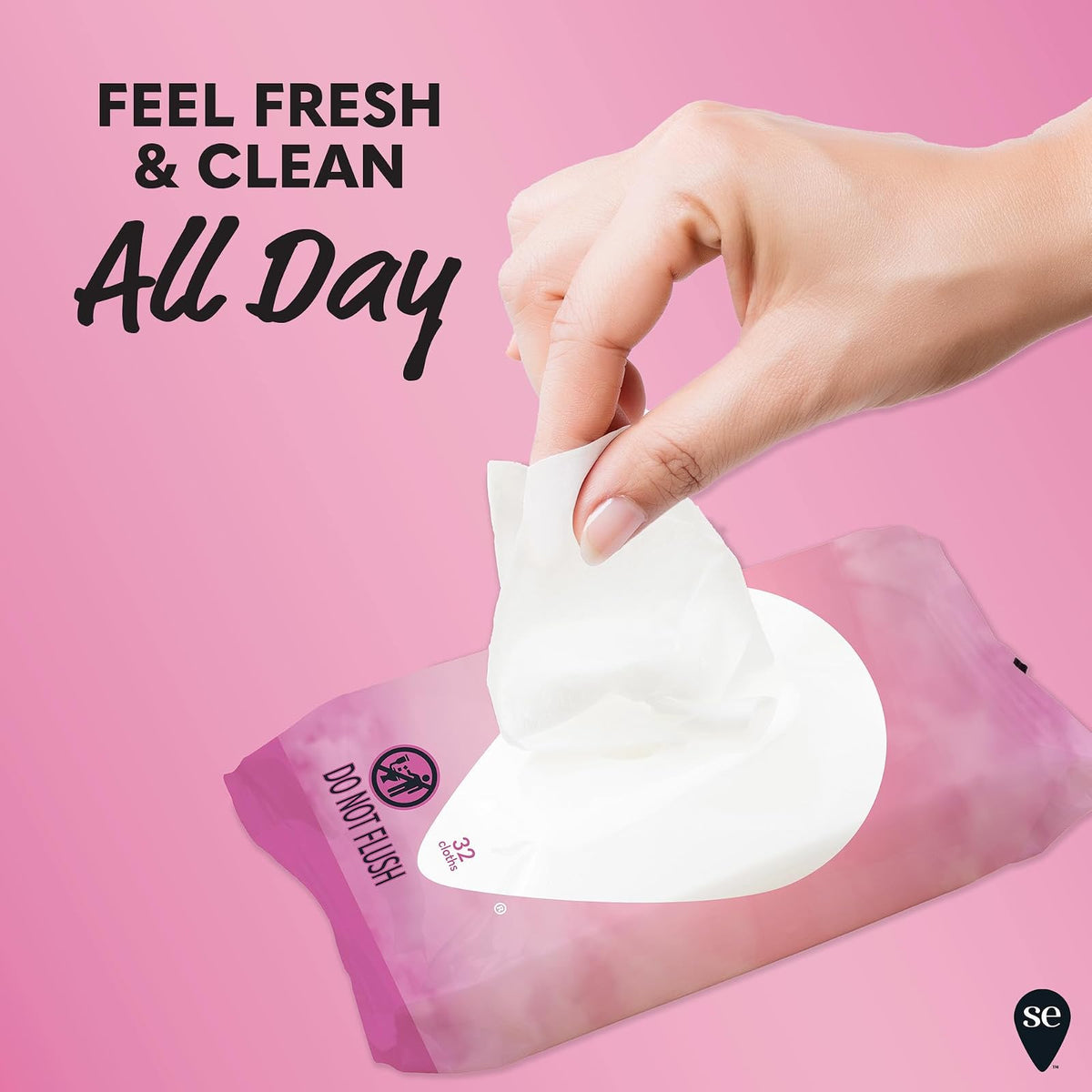 Summer's Eve Feminine Cleansing Cloths, for Sensitive Skin, for Women, 32 Pc Cloths