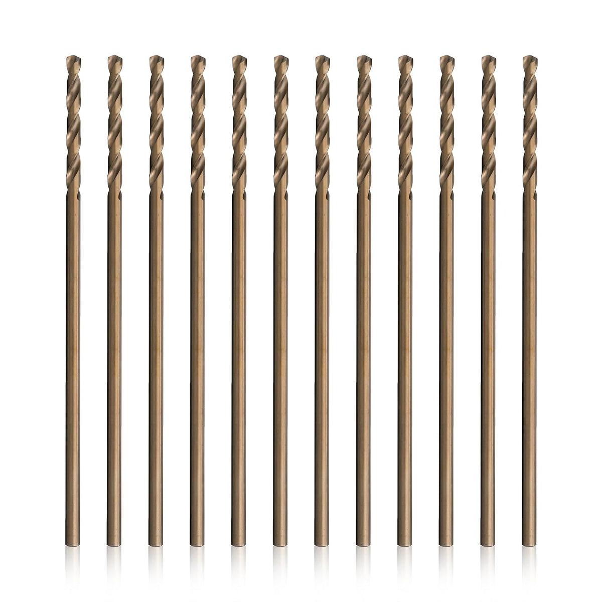 Drill America - GLBCOX617/64 Broca de extensión de aeronaves de cobalto de 17/64 x 6 pulgadas, serie GLBCO - 1 - 8" (Pack of 12) - 6 pulgadas de largo