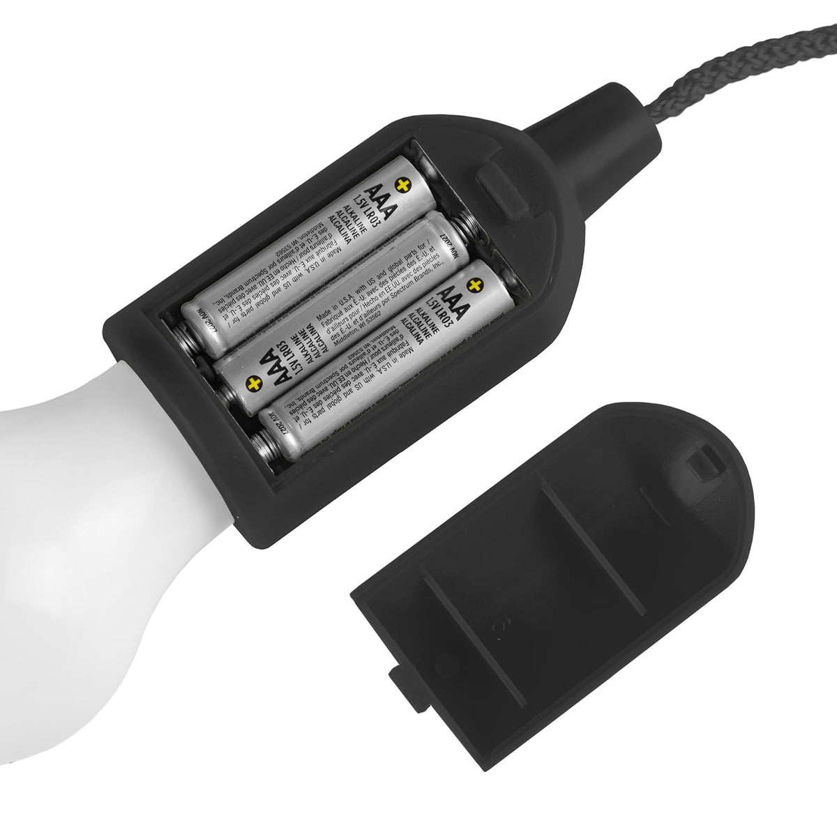 Wakeman 75-WL2028 - Linterna LED portátil para colgar en interiores, para camping, cochera en casa, patio y tienda al aire última intervensión, color negro, Negro