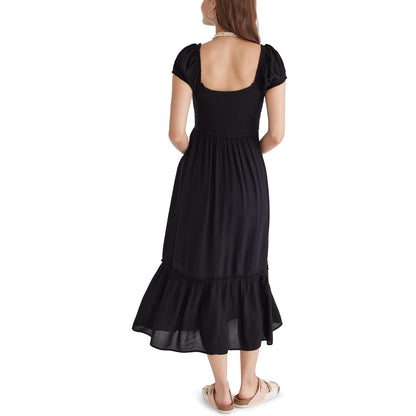 AEROPOSTALE Smocked Midi Dress Vestido Informal Mujer