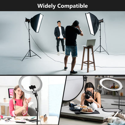 NEEWER 10 "/ 25 cm de Metal Flexible Brazo Tubo para LED Luces de Video, Anillo de Luz de Flash y Otros Accesorios de Fotografía con 1/4" Tornillo de Rosca