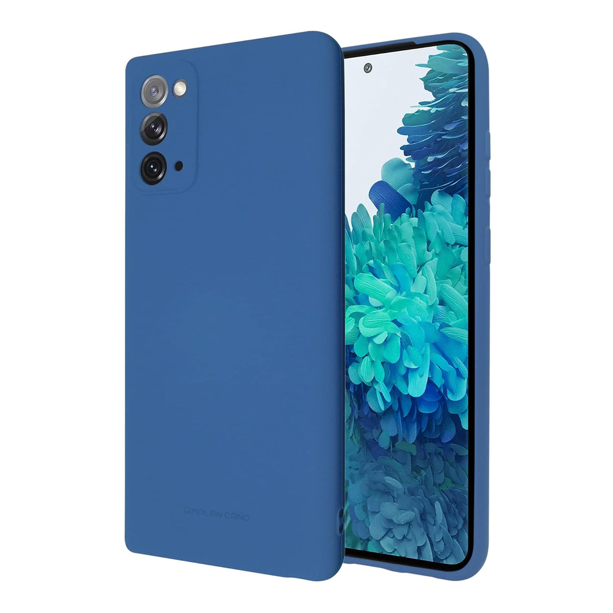 Molan Cano Funda Case de Silicon Suave Protector Acabado Mate para Samsung Galaxy S20 Fe (Azul)