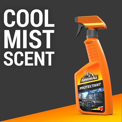 Armor All - Limpiador de ambientador de Automóvil con protección UV contra Grietas y decoloración, Niebla Fresca, 16 onzas líquidas